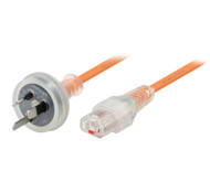 2M Wall Plug to IEC C13 Medical Power Cable with IEC Lock
