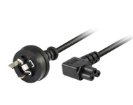 2M Wall Plug to Left Angle IEC C5 Cloverleaf Power Cable