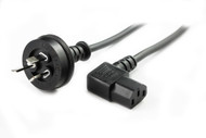 1M Wall Plug to Left Angle IEC C13 Power Cable