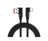 2M Right Angle AM to  Right Angle Lightning  Fast Charging Cable