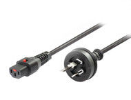 2M Wall Plug to IEC C13 Power Cable with IEC Lock