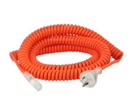 10M Wall Plug to IEC C13 Curly Medical Power Cable