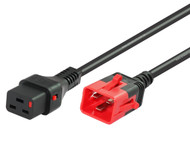3M IEC C19 to C20 Power Cable with IEC Locks on both ends