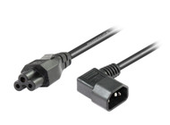 1M IEC C5 to Left Angle IEC C14 Power Cable
