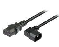 2M IEC C13 to Left Angle C14 Power Cable