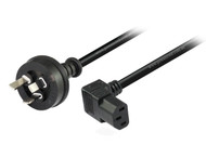 1M 3Pin Wall Plug to Up Angle IEC c13 Power Cable