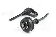 0.5M Wall Plug to Right Angle IEC C13 Power Cable