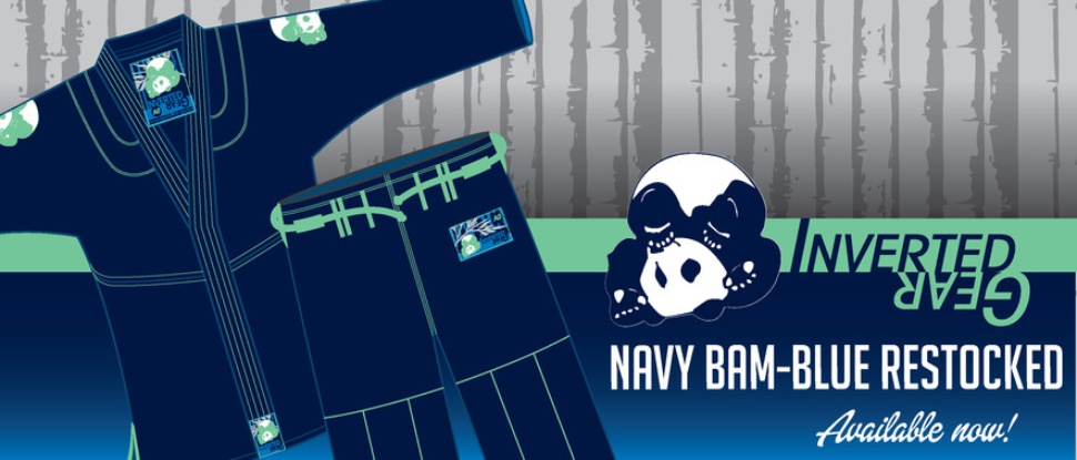 Inverted Gear Navy Blue Gi back in stock.  Available from The Jiu Jitsu Shop