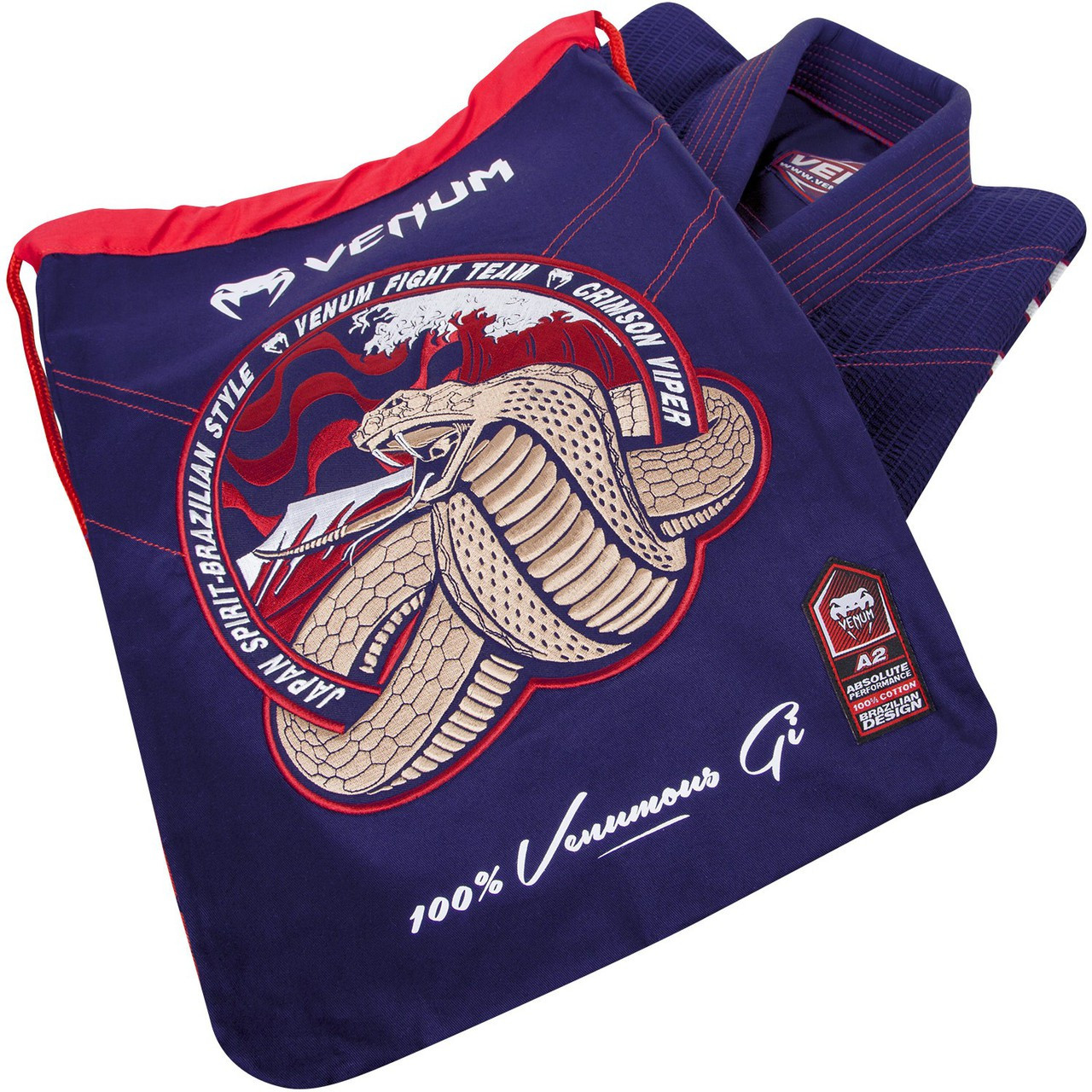 Venum Absolute 2.0 Crimson viper BJJ Gi - Navy Blue now available at www.thejiujitsushop.com

Enjoy FREE shipping from The Jiu Jitsu Shop on all gear.