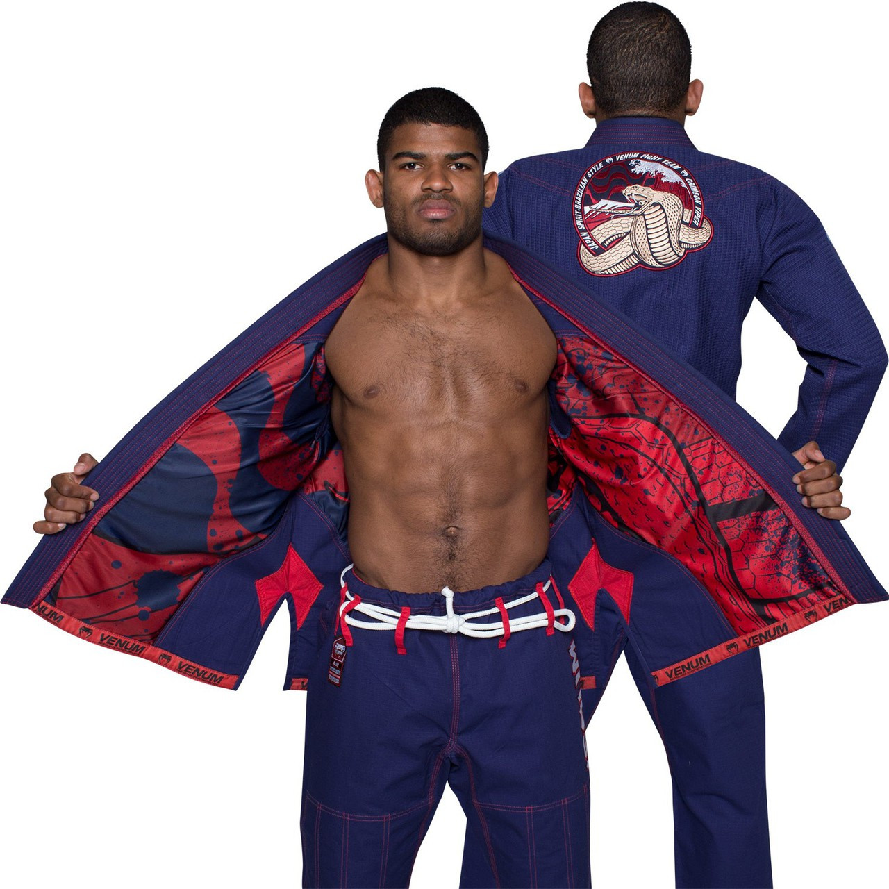 Venum Absolute 2.0 Crimson Viper BJJ Gi Navy Blue - The Jiu Jitsu Shop