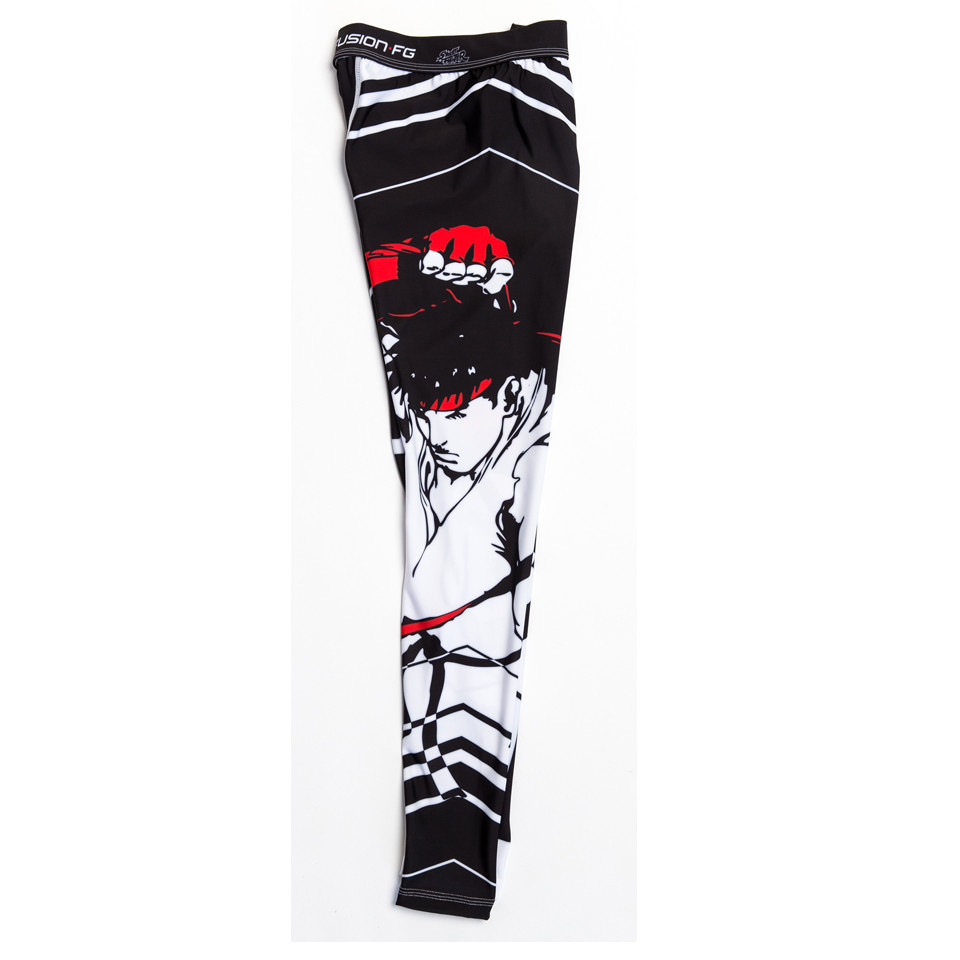 Fusion FG Street Fighter Ryu Spats now available At www.thejiujitsushop.com These spats feature Ryu Tying his red Hachimaki and getting ready to beat anyone up

Enjoy Free Shipping at The Jiu Jitsu Shop. Street Fighter Gear for all walks of life