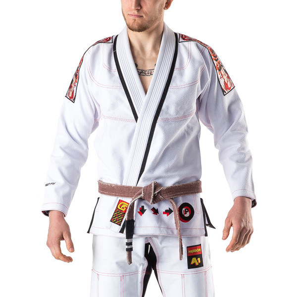 Fusion FG Street Fighter Ryu Hadoken Jiu Jitsu Gi now available at www.thejiujitsushop.com Fully licensed BJJ Kimono licensed by Capcom and approved by Ryu.  

Enjoy Free Shipping with this one of a kind kimono.  Grab all your street fighter apparel at The Jiu Jitsu Shop today!