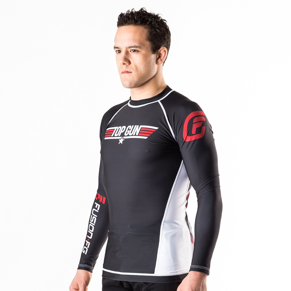 Fusion FG Top Gun Classic Rashguard Black available at www.thejiujitsushop.com.  Amazing one of a kind top gun rashguard.  Fully licensed gear from Top Gun

Free Shipping with The Jiu Jitsu Shop.  Also available in Navy. 