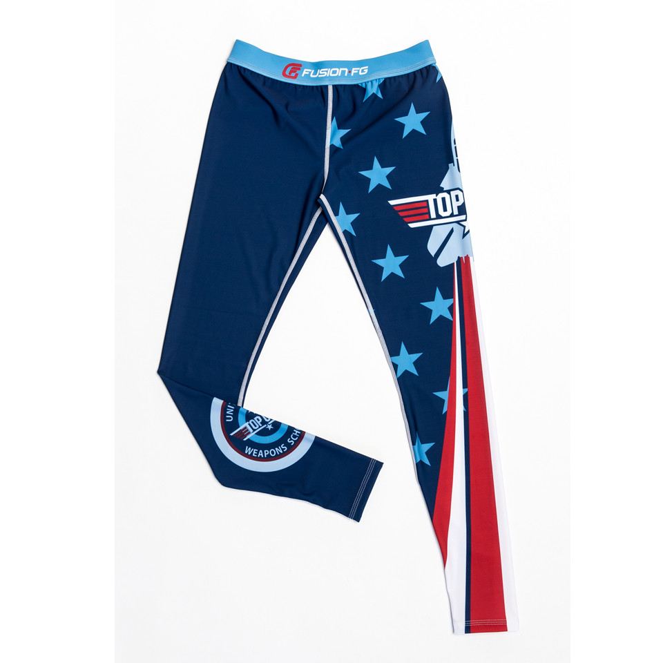Fusion FG Top Gun Classic Navy Spats available at www.thejiujitsushop.com.  Star and stripes classic Top gun BJJ Spats ready to roll in.  Fully licensed beautiful Spats

Enjoy Free Shipping from The Jiu Jitsu Shop. 
