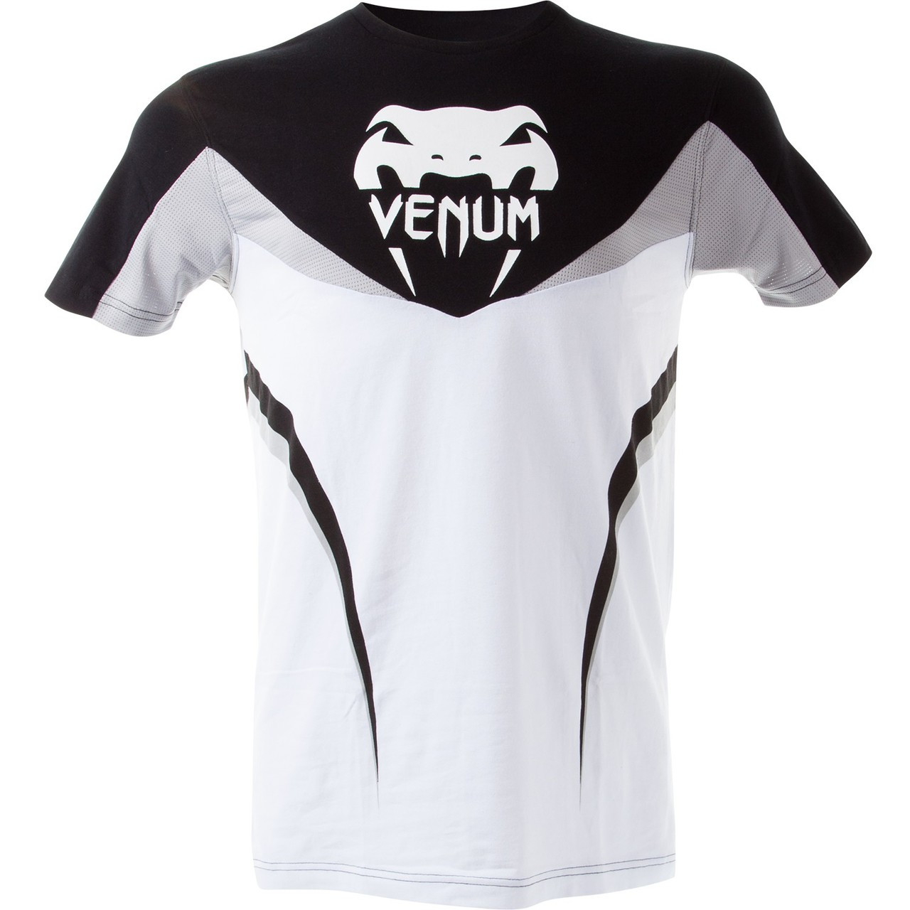 Venum Shockwave 3.0 T-Shirts available at www.thejiujitsushop.com.  White Black and Grey fully ventilated

Enjoy Free Shipping from The Jiu Jitsu Shop