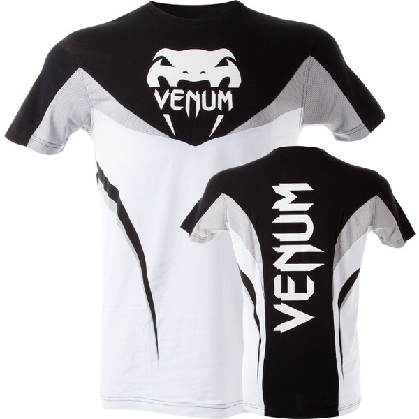 Venum Shockwave 3.0 T-Shirts available at www.thejiujitsushop.com.  White Black and Grey fully ventilated

Enjoy Free Shipping from The Jiu Jitsu Shop