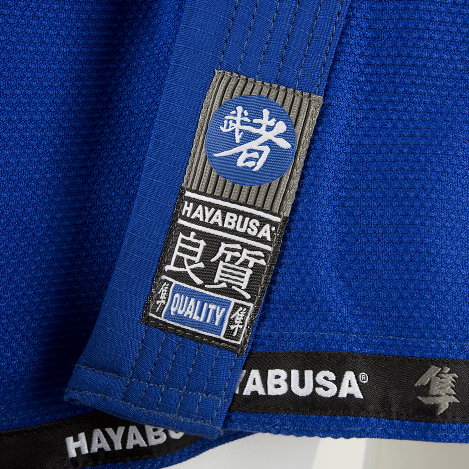 lapel patch of the Hayabusa Shinju 2 blue Jiu Jitsu Gi.  Available at www.thejiujitsushop.com

Enjoy Free Shipping from The Jiu Jitsu Shop today!