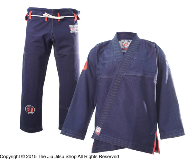 Inverted Gear X Show The Art Collaboration Gi. Navy, red, and white Kimono.  Now available at www.thejiujitsushop.com 

Enjoy Free Shipping from The Jiu Jitsu Shop today.  One stop BJJ Pro Shop.