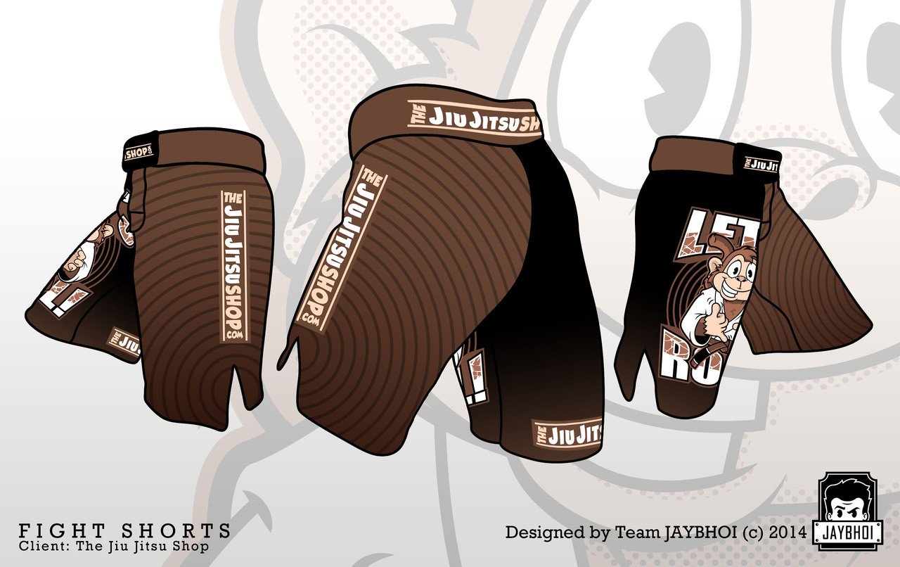 Download Kids Let's Roll Monkey Grappling MMA Shorts - The Jiu ...