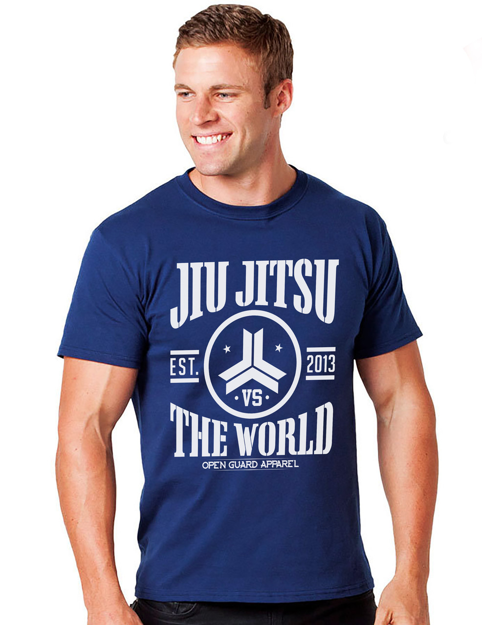 OGA Jiu Jitsu VS The World Storm Blue Heather T-Shirt.  Available at www.thejiujitsushop.com

Open Guard Apparel