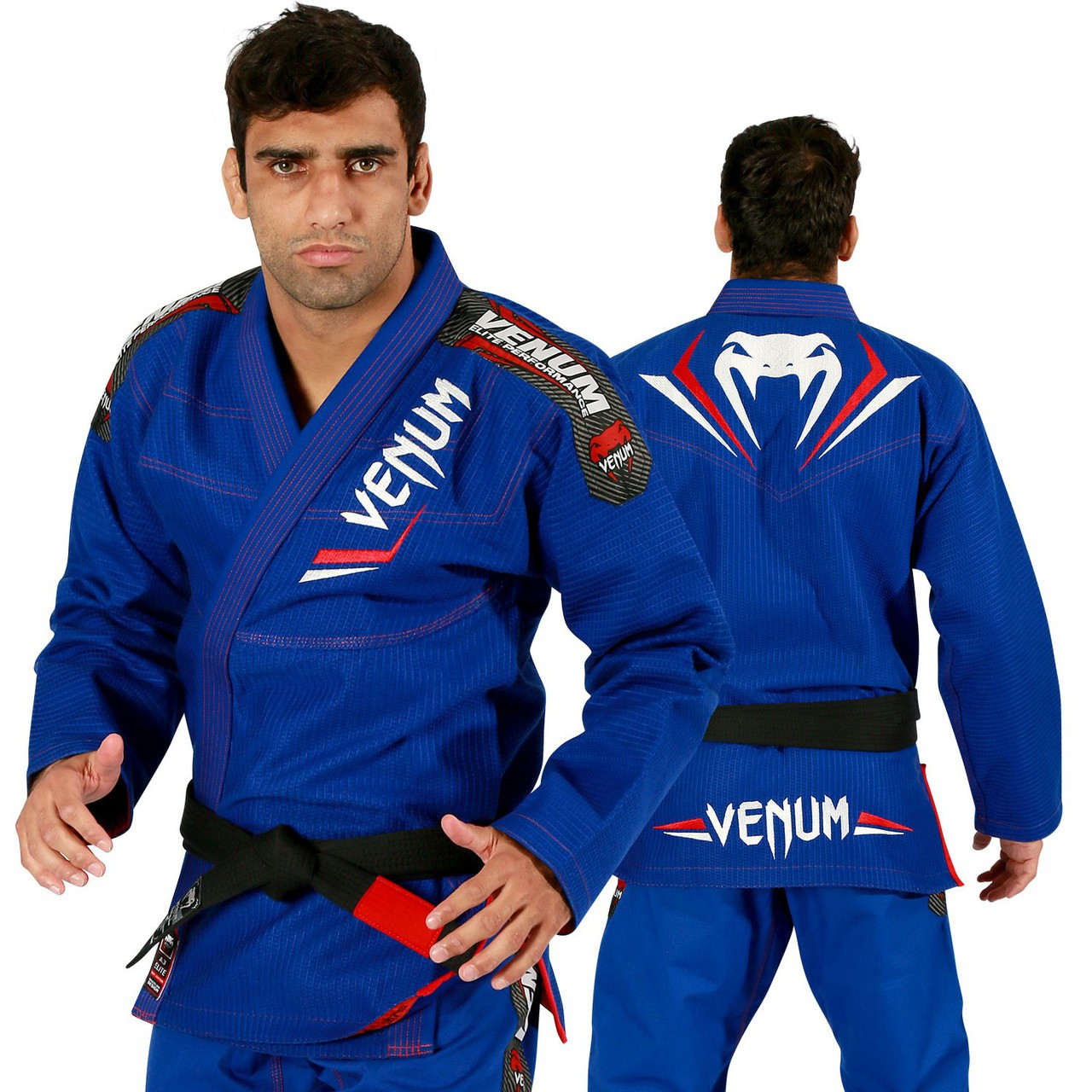 Venum Elite BJJ Gi - Royal Blue /Red - The Jiu Jitsu Shop