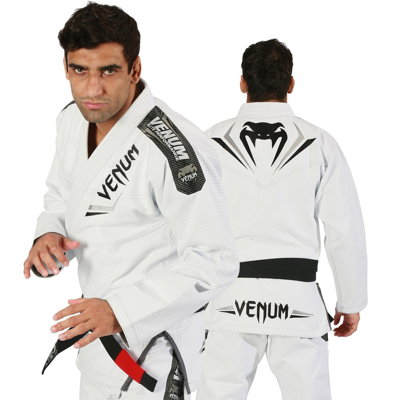 Venum Elite BJJ Gi White Silver The Jiu Jitsu Shop Venum Elite BJJ Gi White Silver The Jiu Jitsu Shop