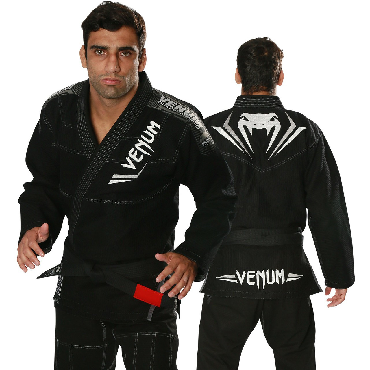 Venum Elite BJJ Gi - Black/Silver| The Jiu Jitsu Shop