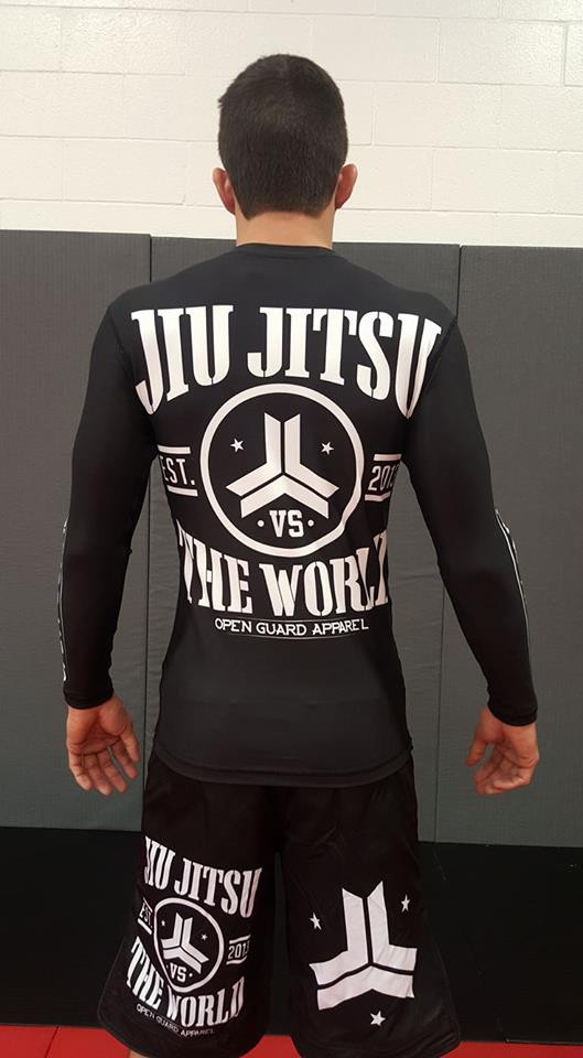 Back of the OGA Jiu Jitsu Vs The World Rashguard longsleeve.  After the popular t-shirt.

Free Shipping from The Jiu Jitsu Shop. 