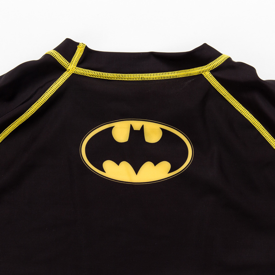 Fusion FG Batman Logo BJJ Long Sleeve Rashguard (Black) | The Jiu