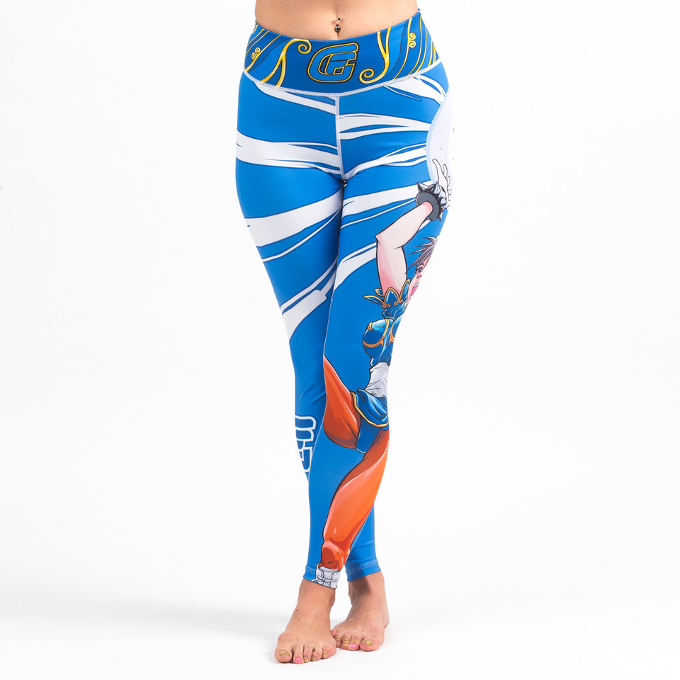 Street Fighter Chun Li Women's Spats available at www.thejiujitsushop.com

Enjoy Free Shipping on these Street fighter female tights for grappling and all around awesomeness.