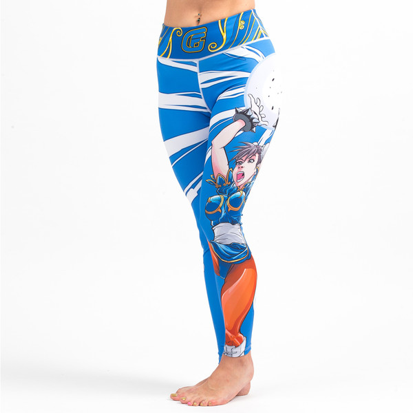 Street Fighter Chun Li Women's Spats available at www.thejiujitsushop.com

Enjoy Free Shipping on these Street fighter female tights for grappling and all around awesomeness.
