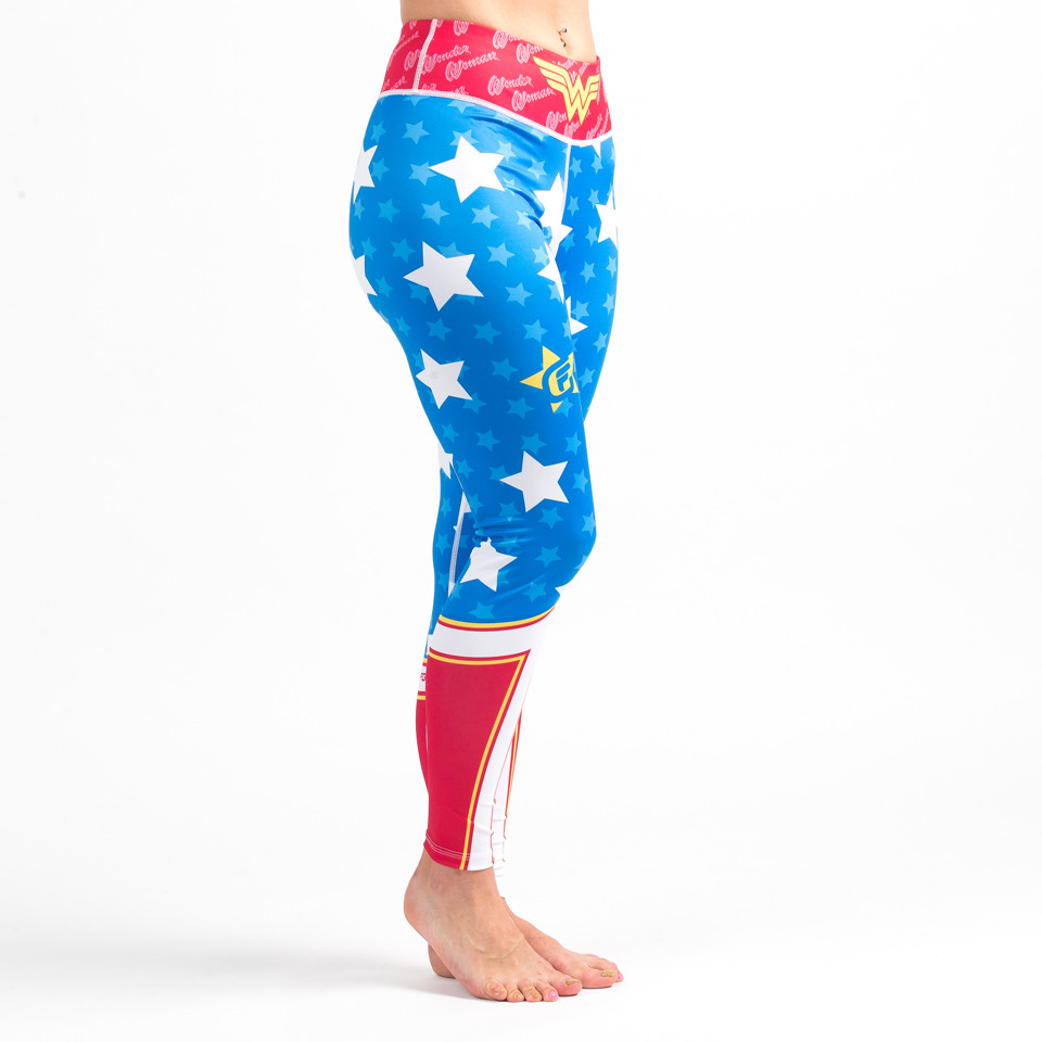 Details about   Fusion Fight Gear Wonder Woman DC Bombshells Compression Leggings Spats Yoga Pan 