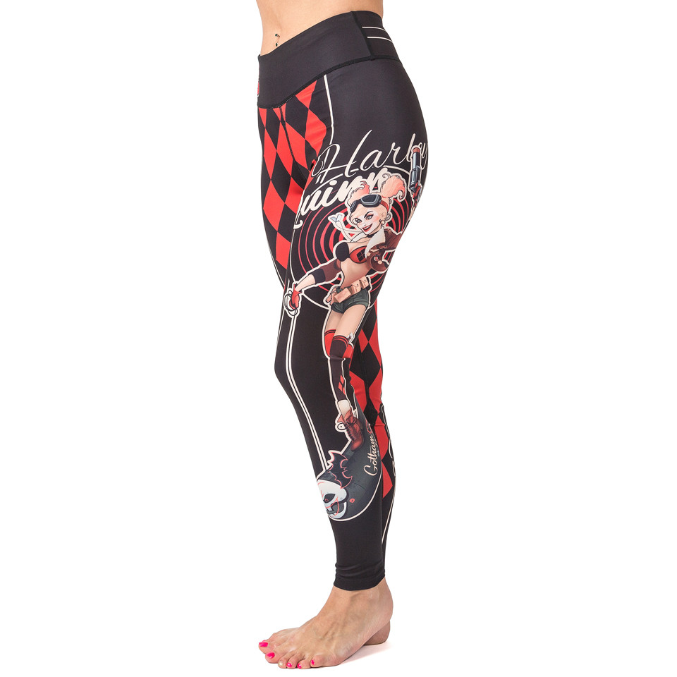 LEft leg from the Fusion FG Harley Quinn DC Bombshells Leggings (Spats) available now at www.thejiujitsushop.com

Enjoy Free Shipping from The Jiu Jitsu Shop today! 