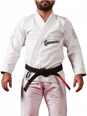 Gameness 2016 Feather Gi.  Availalble in fitted sizes as well.  Now available at www.thejiujitsushop.com

Enjoy Free Shipping from The Jiu Jitsu Shop