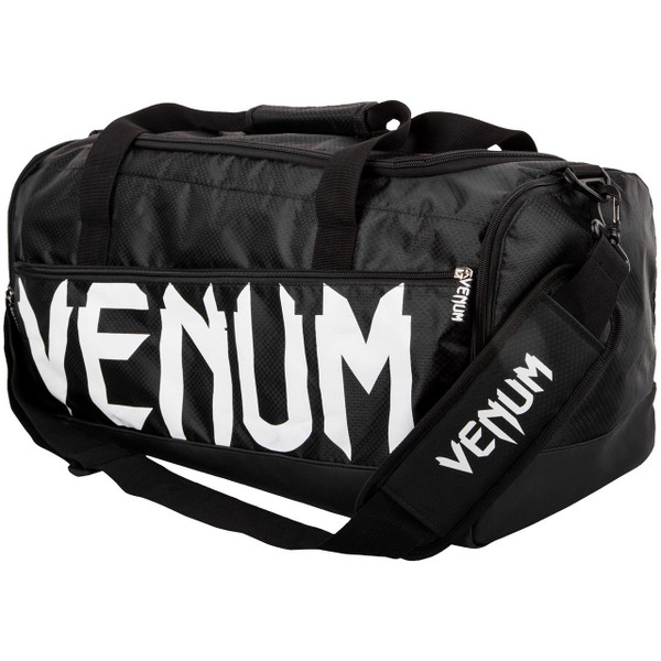 Venum Sparring Sports Bag  in Black on White available at www.thejiujitsushop.com

Enjoy Free Shipping from The Jiu Jitsu Shop
