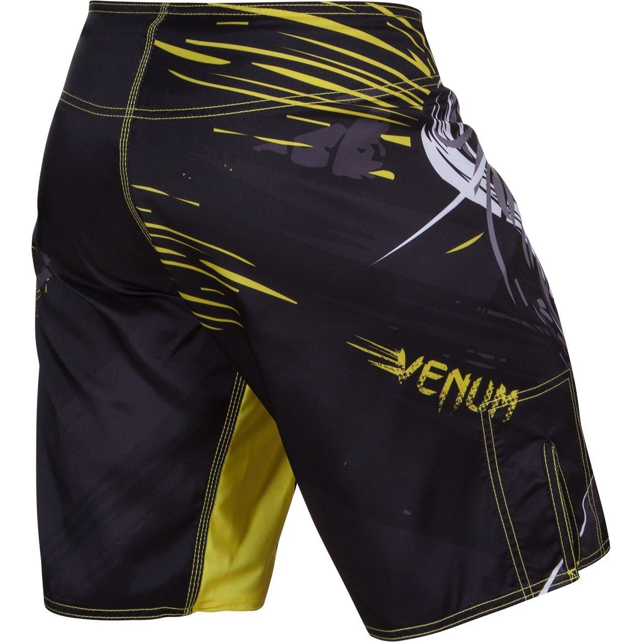 Venum Viking Fight Shorts (Black/Yellow) | The Jiu Jitsu Shop