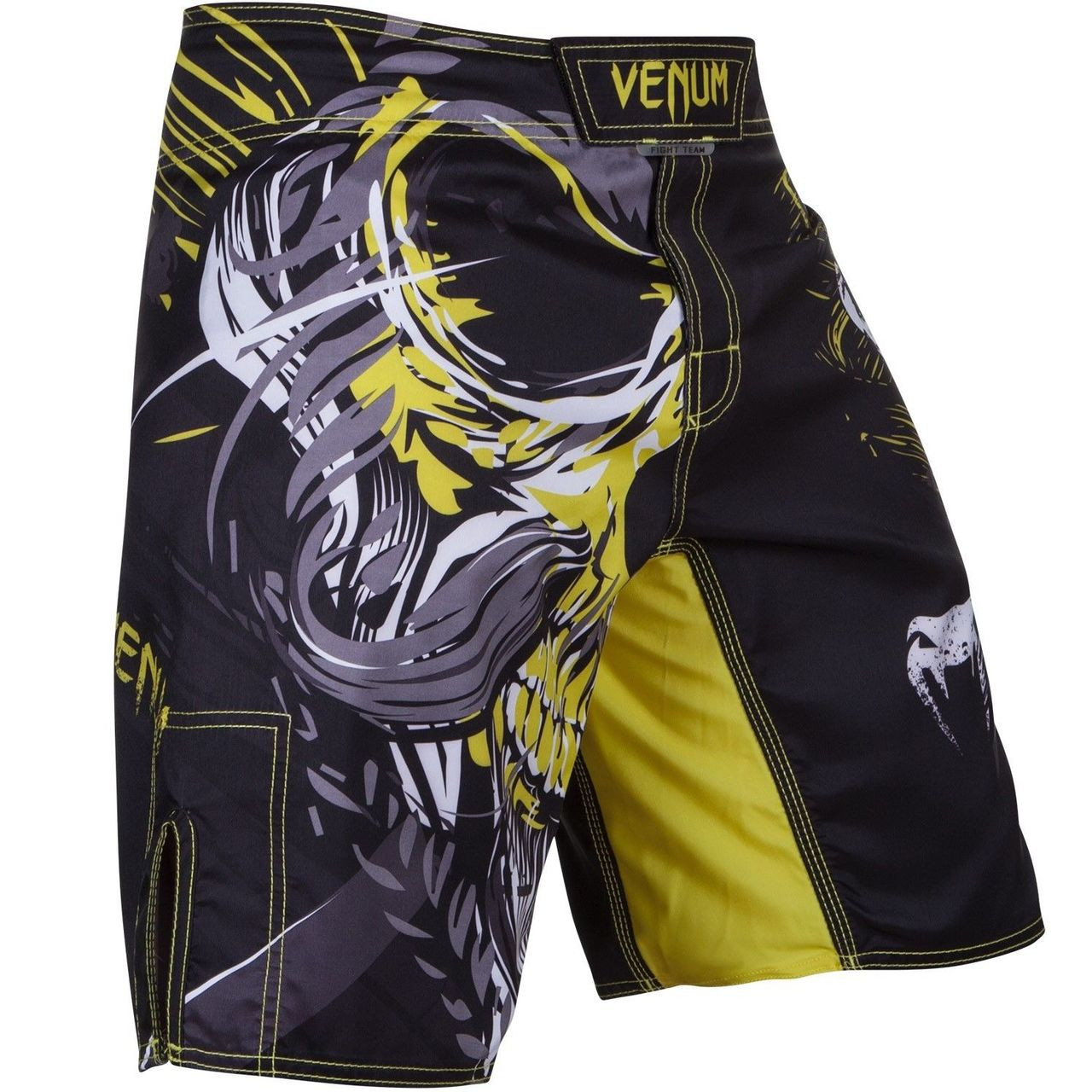Venum Viking Fight Shorts (Black/Yellow) | The Jiu Jitsu Shop