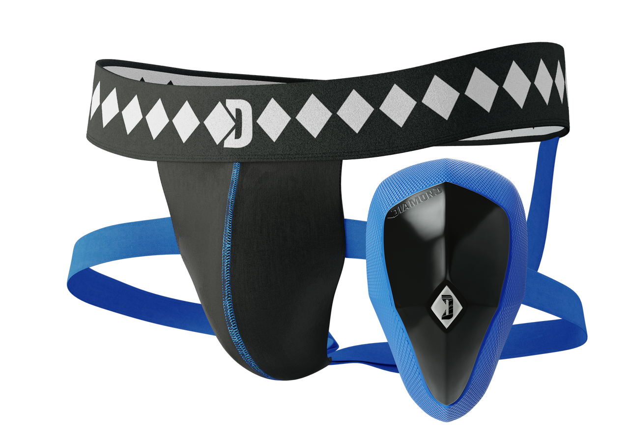 Diamond MMA Quad Strap Jockstrap & Athletic Cup System (Black) The Jiu Jitsu Shop