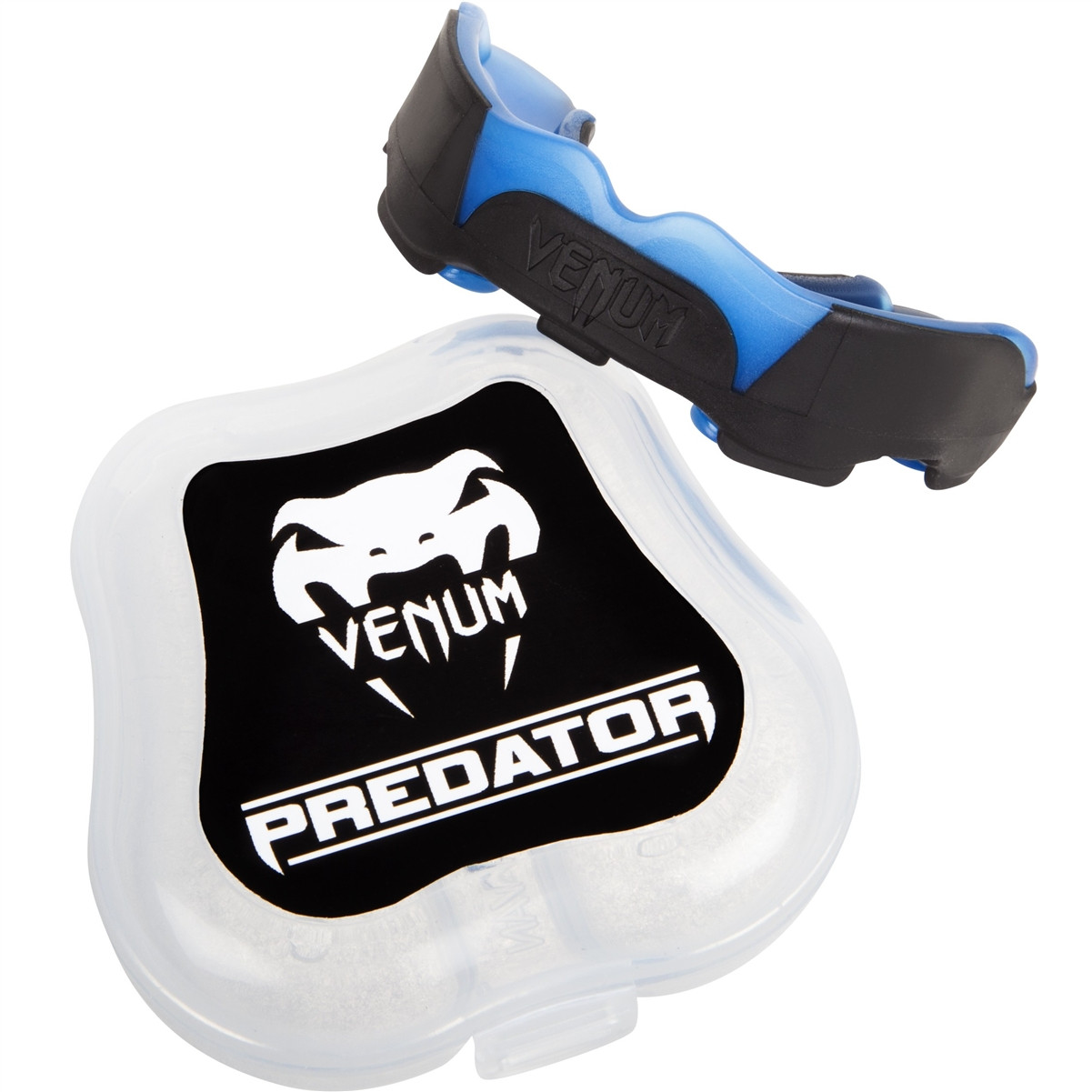 Venum Predator Mouthguard Blue / Black with case @ The Jiu Jitsu Shop