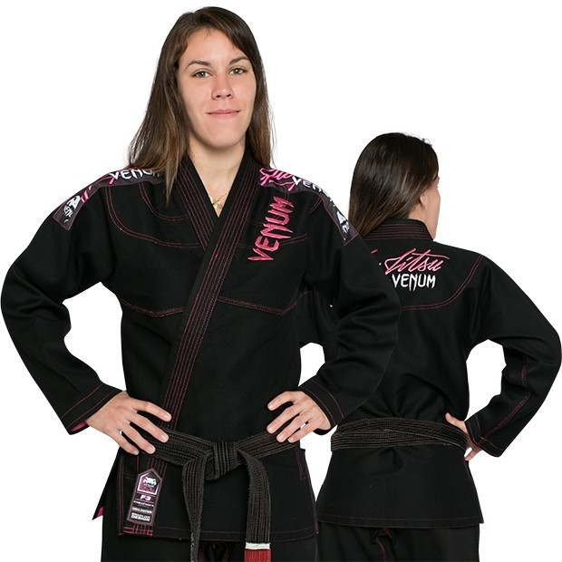 Venum Challenger 2.0 Women's Black and Pink Jiu Jitsu Gi @ www.thejiujitsushop.com