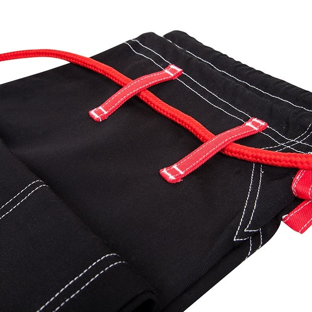 Venum Challenger 2.0 Black Jiu Jitsu Gi pants red string @ www.thejiujitsushop.com