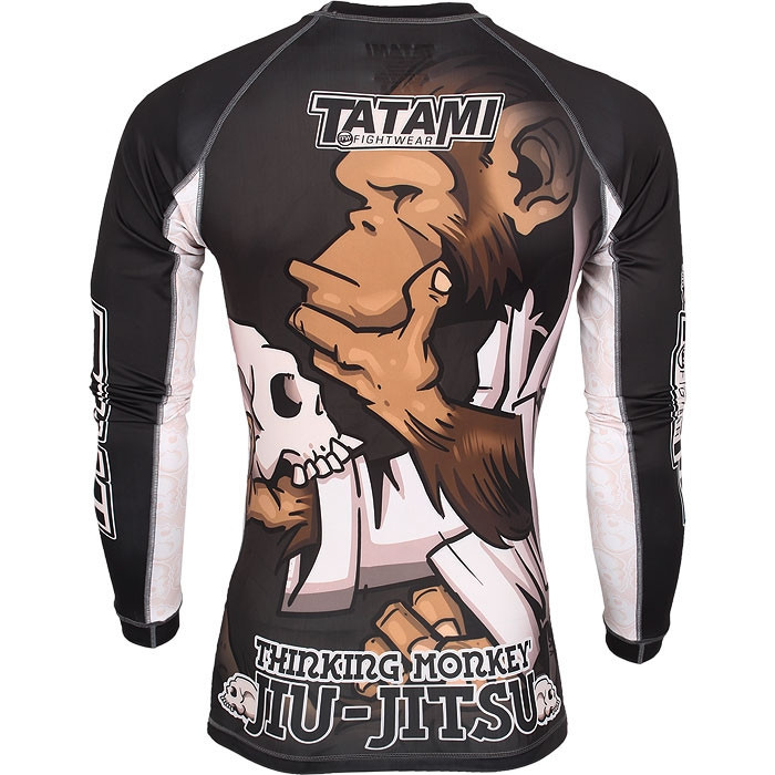 Details about   Tatami Cyber Thinker Monkey BJJ Rash Guard Adult MMA Compression Top Grappling 