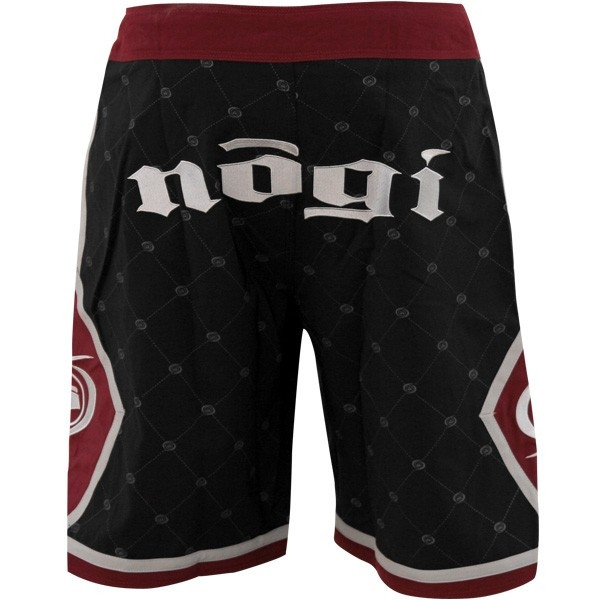 Side view of the No Gi Industries Kingpin Shorts.  Black and burgandy limited edition shorts.  Super comfotable and durable.  

Available at www.thejiujitsushop.com.  