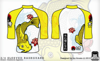 Kozamurai Yellow Koi Adult Rashguard @ www.thejiujitsushop.com
