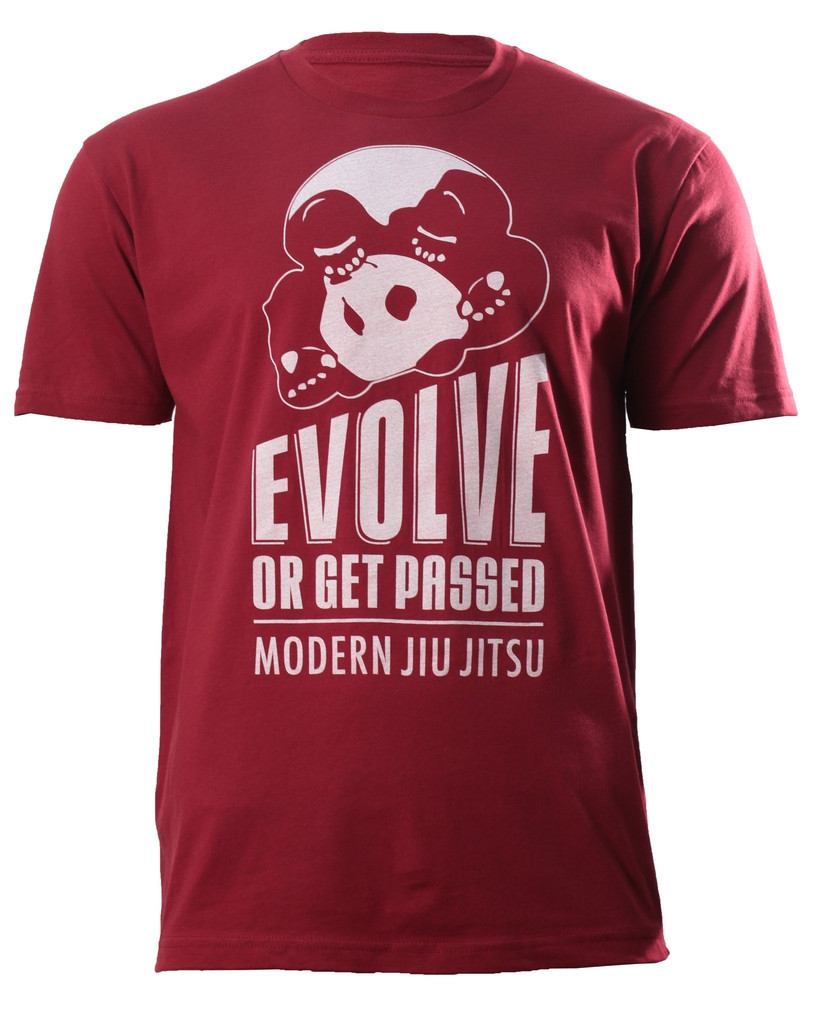 Inverted Gear Evolve Or Get Passed T-Shirt now available at www.thejiujitsushop.com Evolve your game with this Crimson Red T-shirt

Enjoy Free Shipping at The Jiu Jitsu Shop Today!