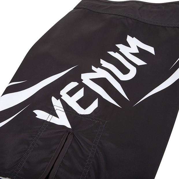 Venum challenger Fight Shorts black/white @ The Jiu Jitsu Shop