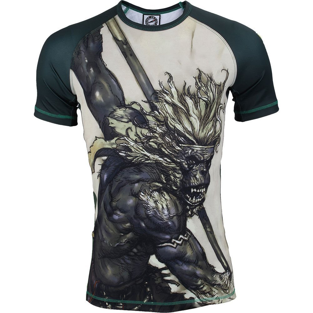 Gawakoto X Terada Monkey King Rashguard Green @ The Jiu Jitsu Shop