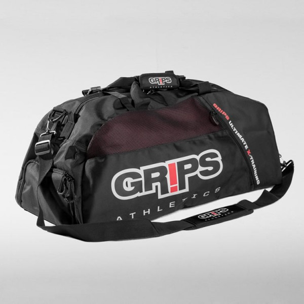 Grips Athletics Duffle Backpack Black convertible bag @ www.thejiujitsushop.com 

Enjoy free shipping on this high quality mma and bjj bag