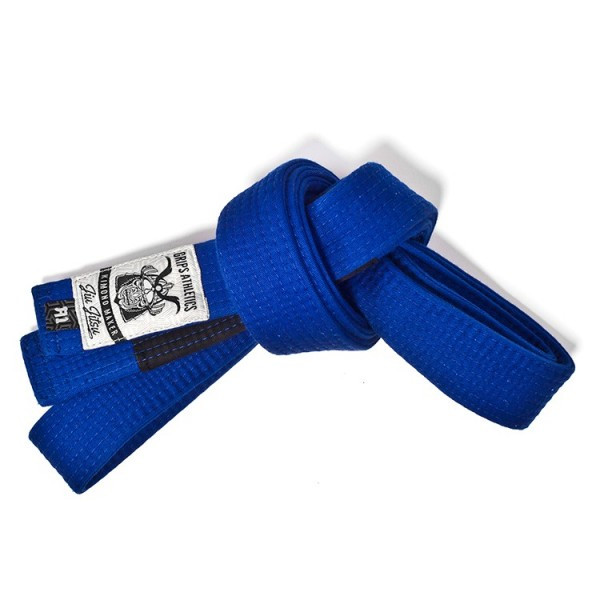 Grips Athletics Blue Jiu Jitsu Belt @ www.thejiujitsushop.com.  Super soft and durable belt that you will love and be proud of.