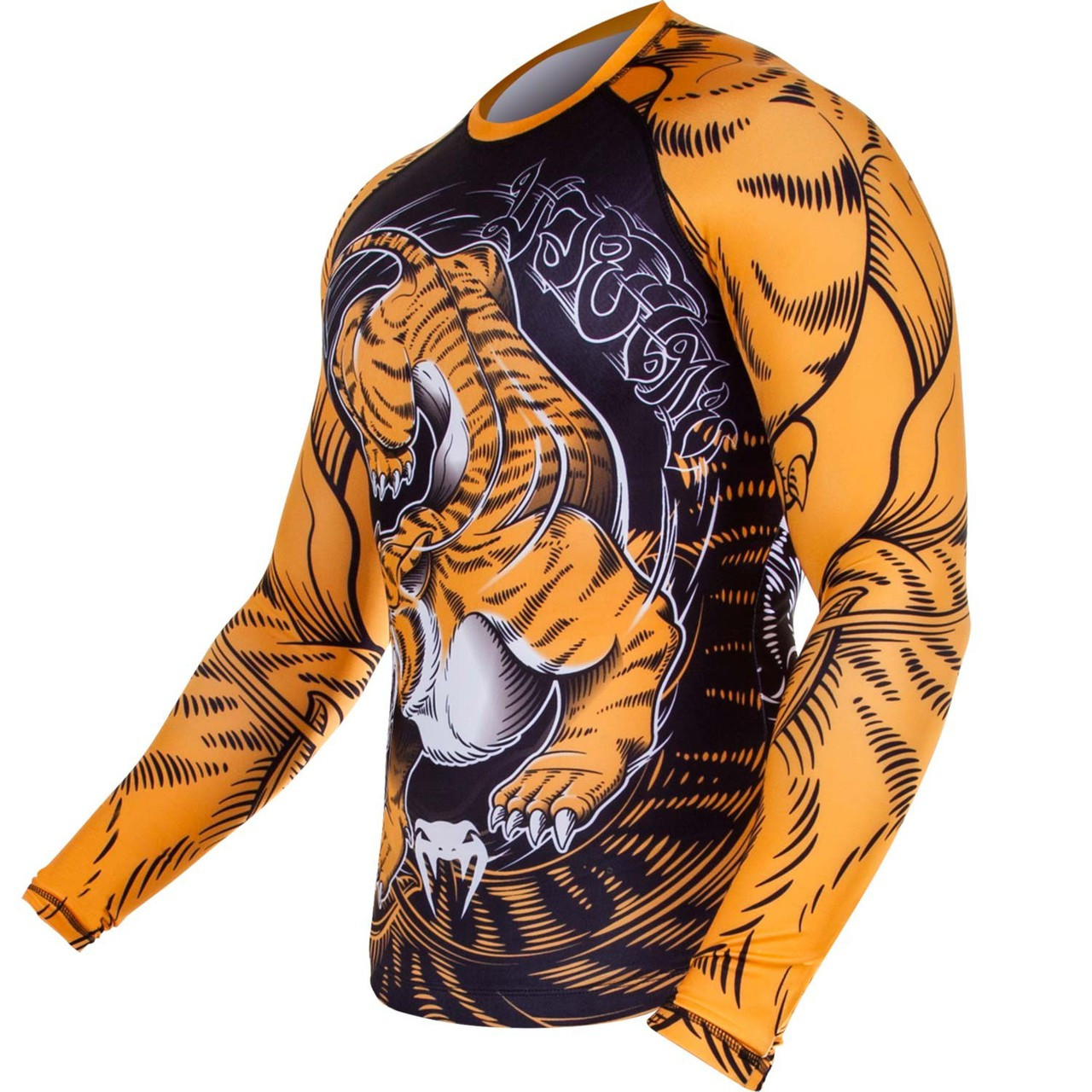 Venum Tiger Rashguard.  www.thejiujitsushop.com  Best deals and best Jiu Jitsu Gear